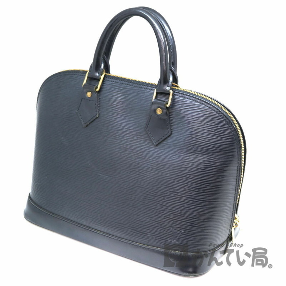 LOUIS VUITTON Alma Epi Leather Noir Black Handbag